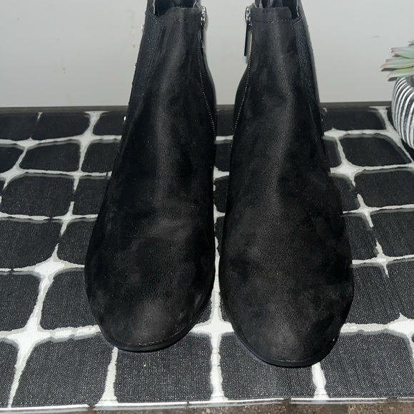 NEW!! Black suede like booties - Picture 3 of 5